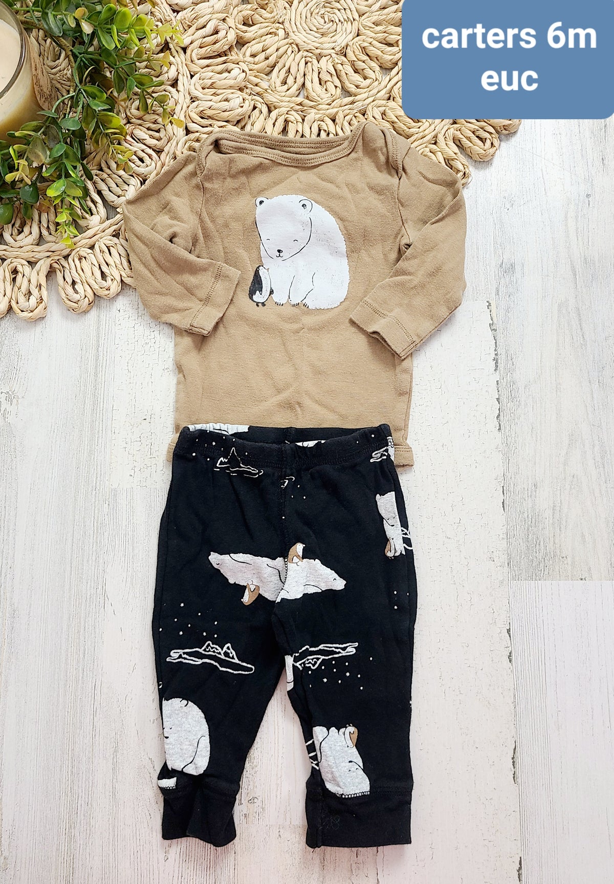 polar bear outfit carters 6m