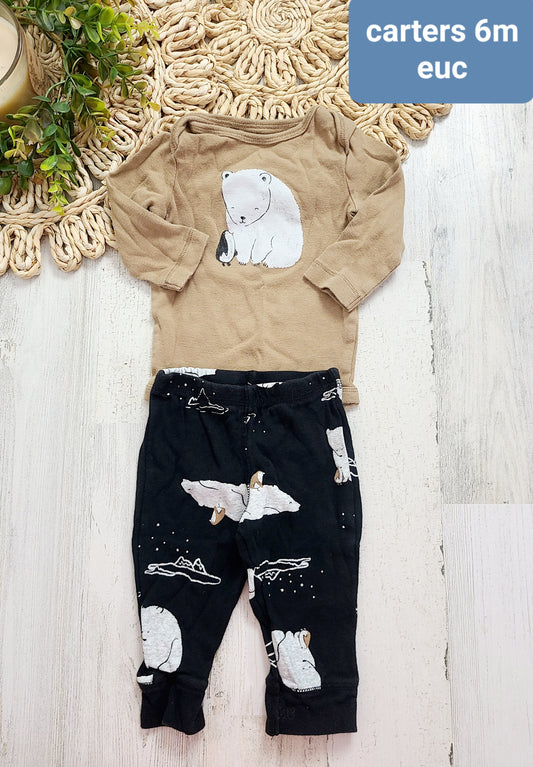 polar bear outfit carters 6m