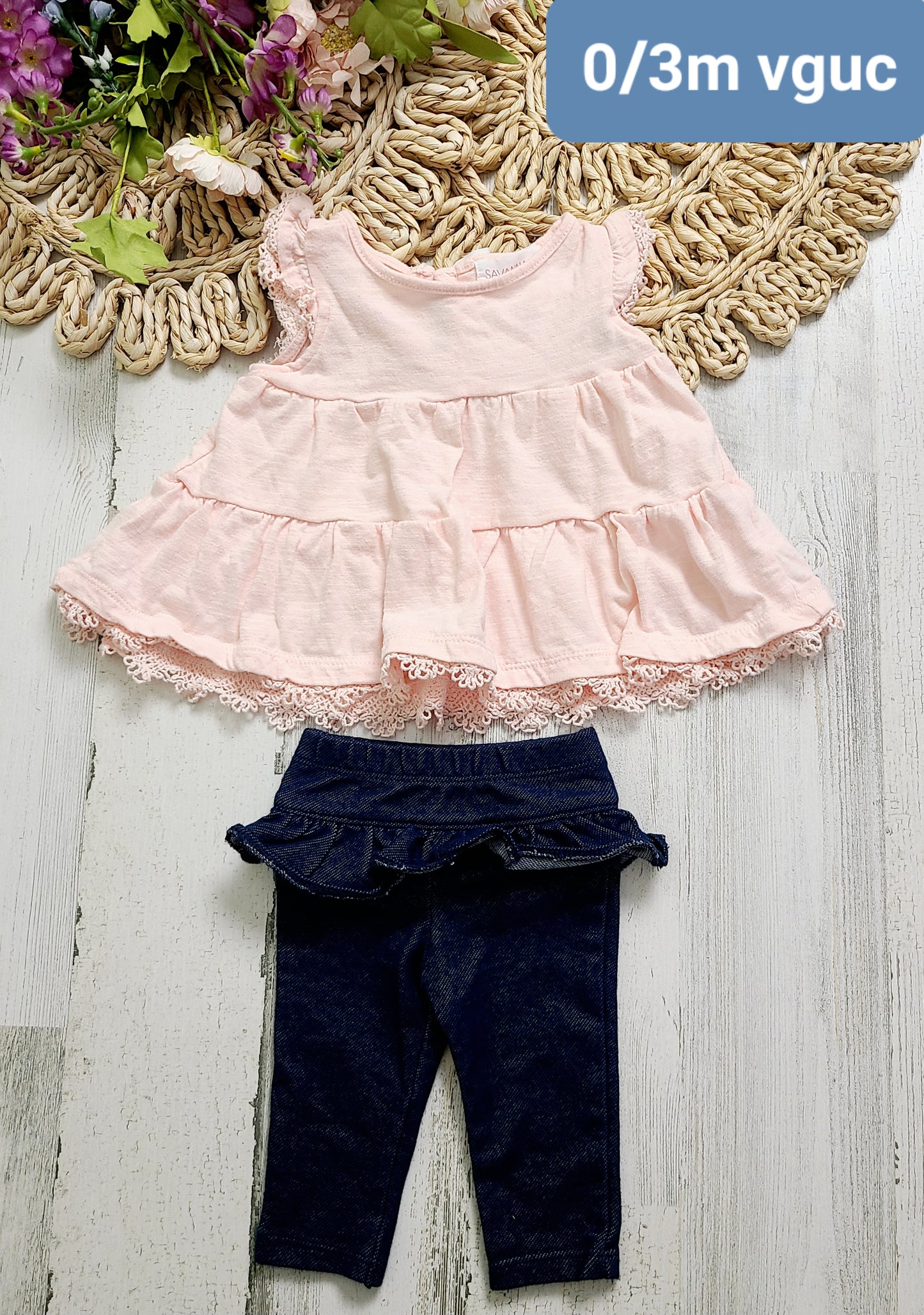 tiered top and jeggings