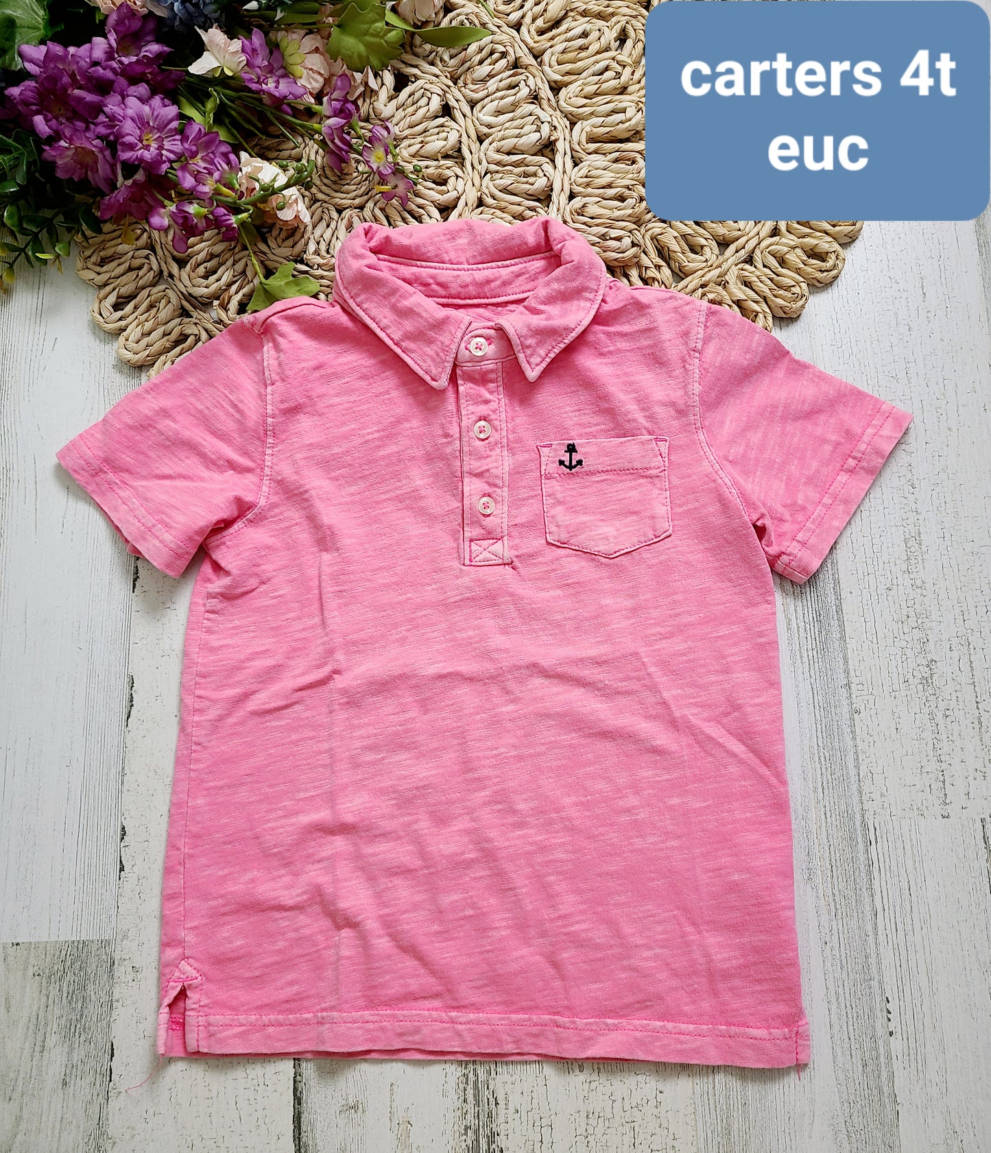 carters collar pink boys
