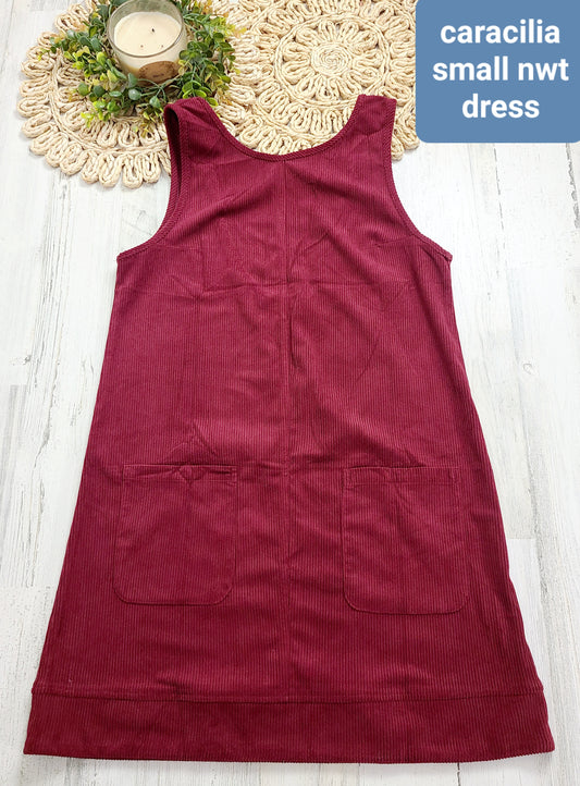 red caracilia dress