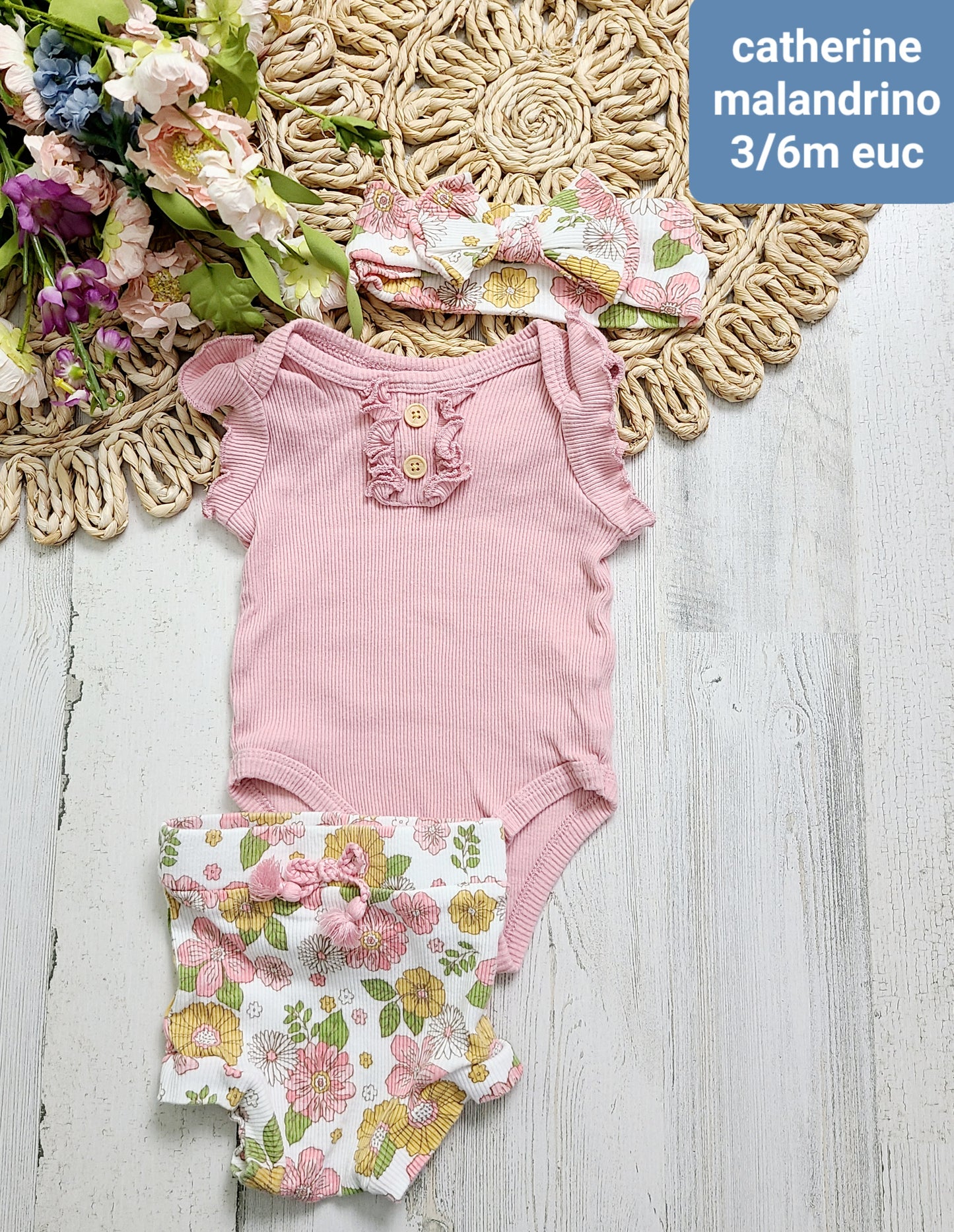catherine maladrino pink ribbed outfit