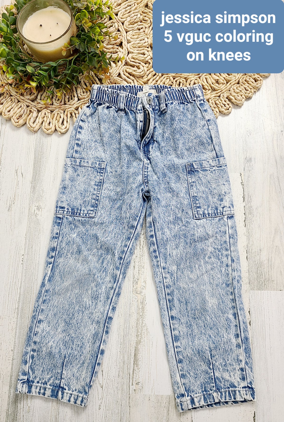 acid washed jogger jeans jessica simpson