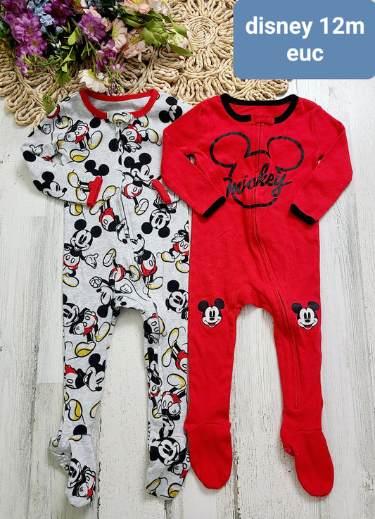 mickey mouse pj 12m