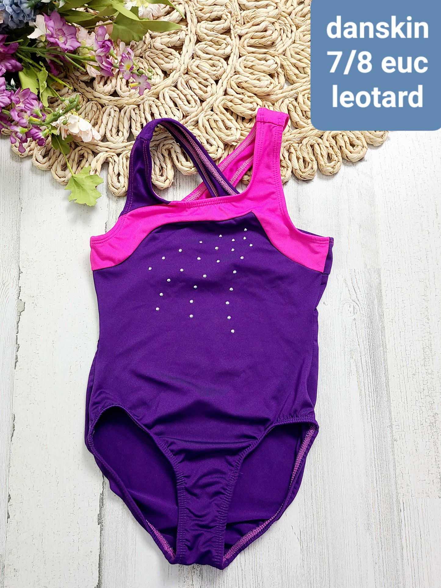 purple pink leotard danskin