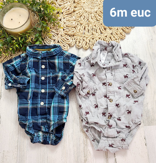 onesie collar shirts 6m