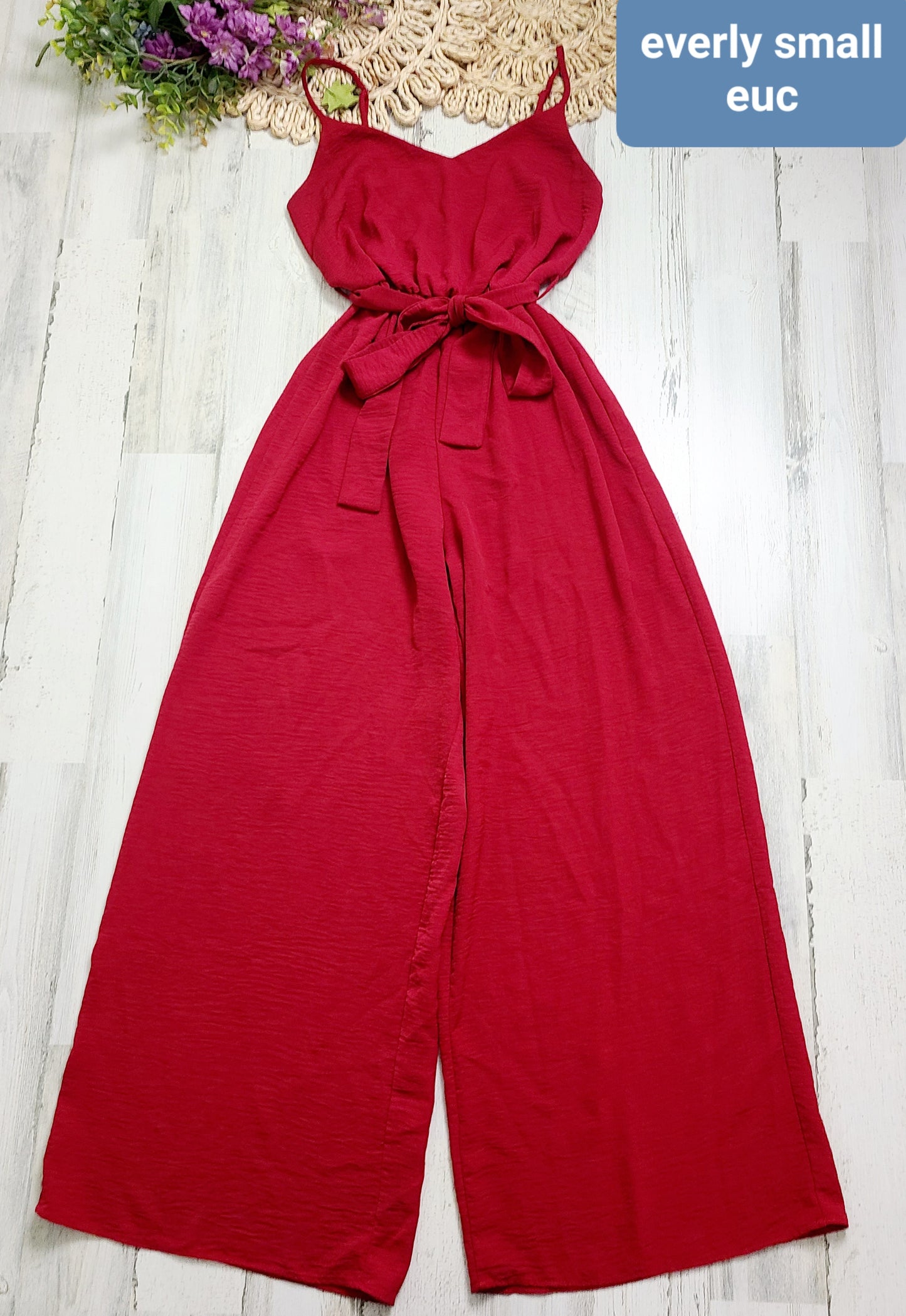 everly red jumpsuit