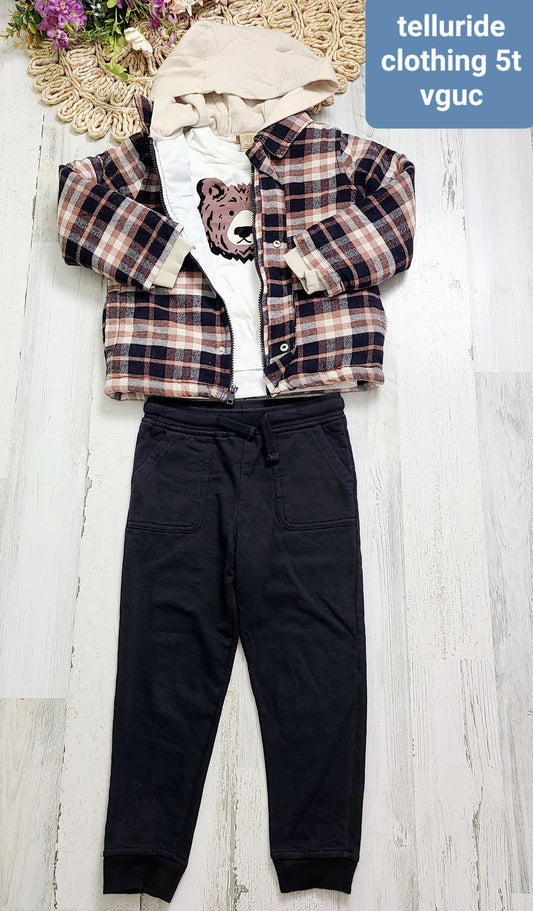 telluride bear plaid outfit