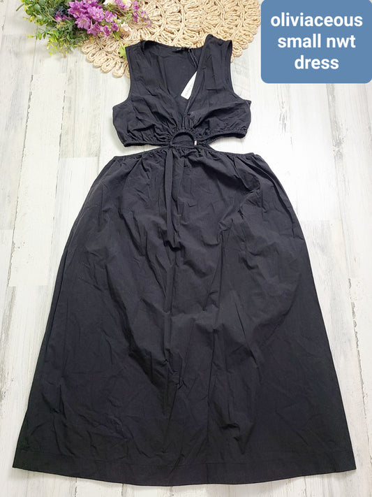 new oliviaceous side cutout dress