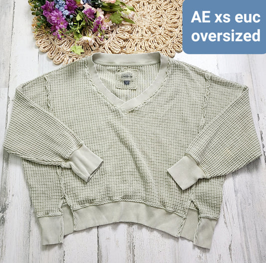 ae off white waffleknit
