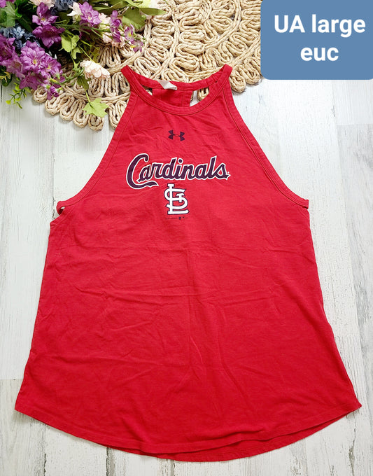 ua cardinals tank womens large