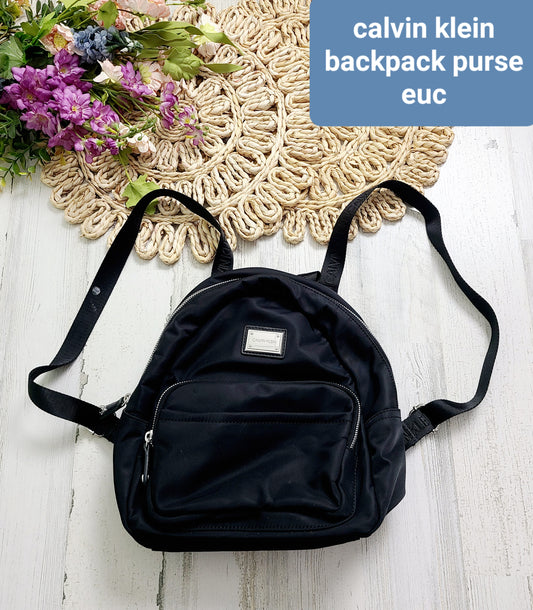 calvin klein backpack purse