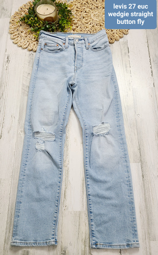 levis wedgie straight button fly