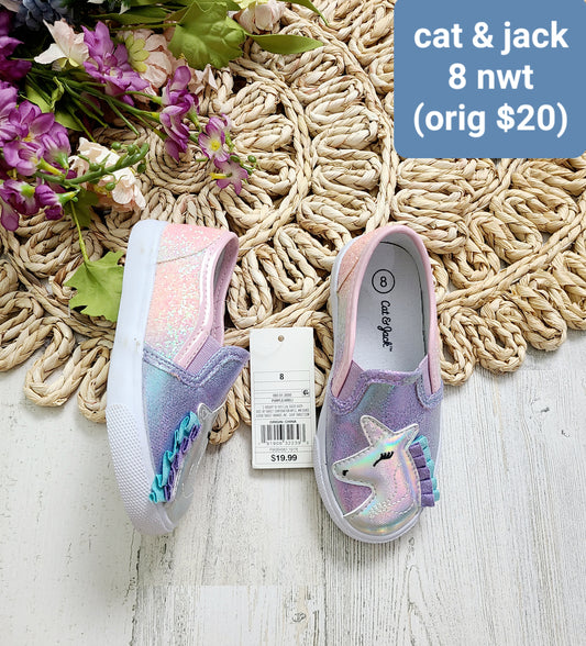 new cat&jack sparkle unicorn shoes