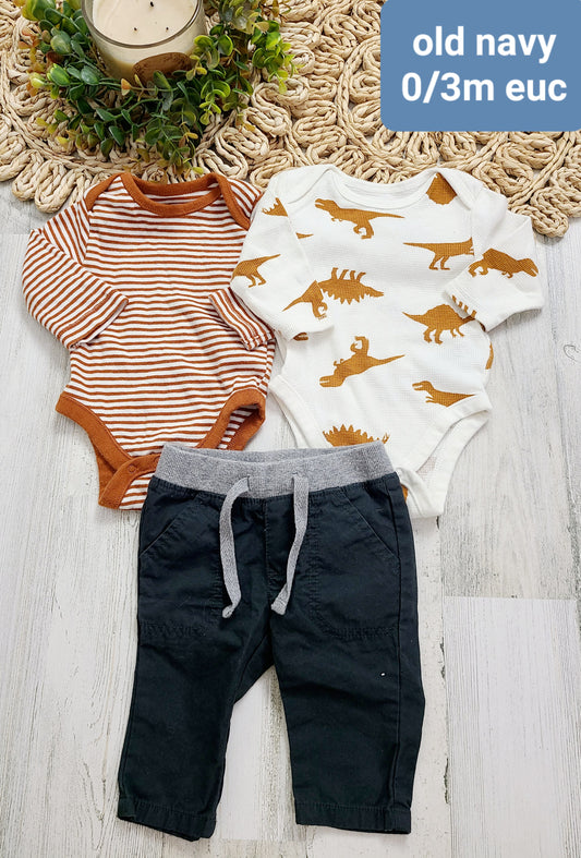 orange onesies and pants old navy