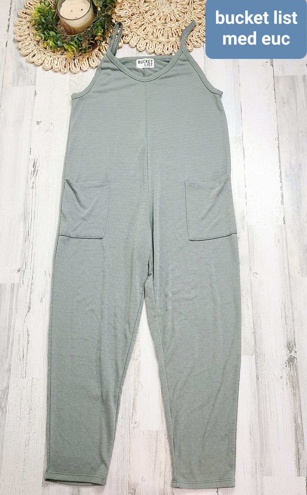 sage green overall bucketlist