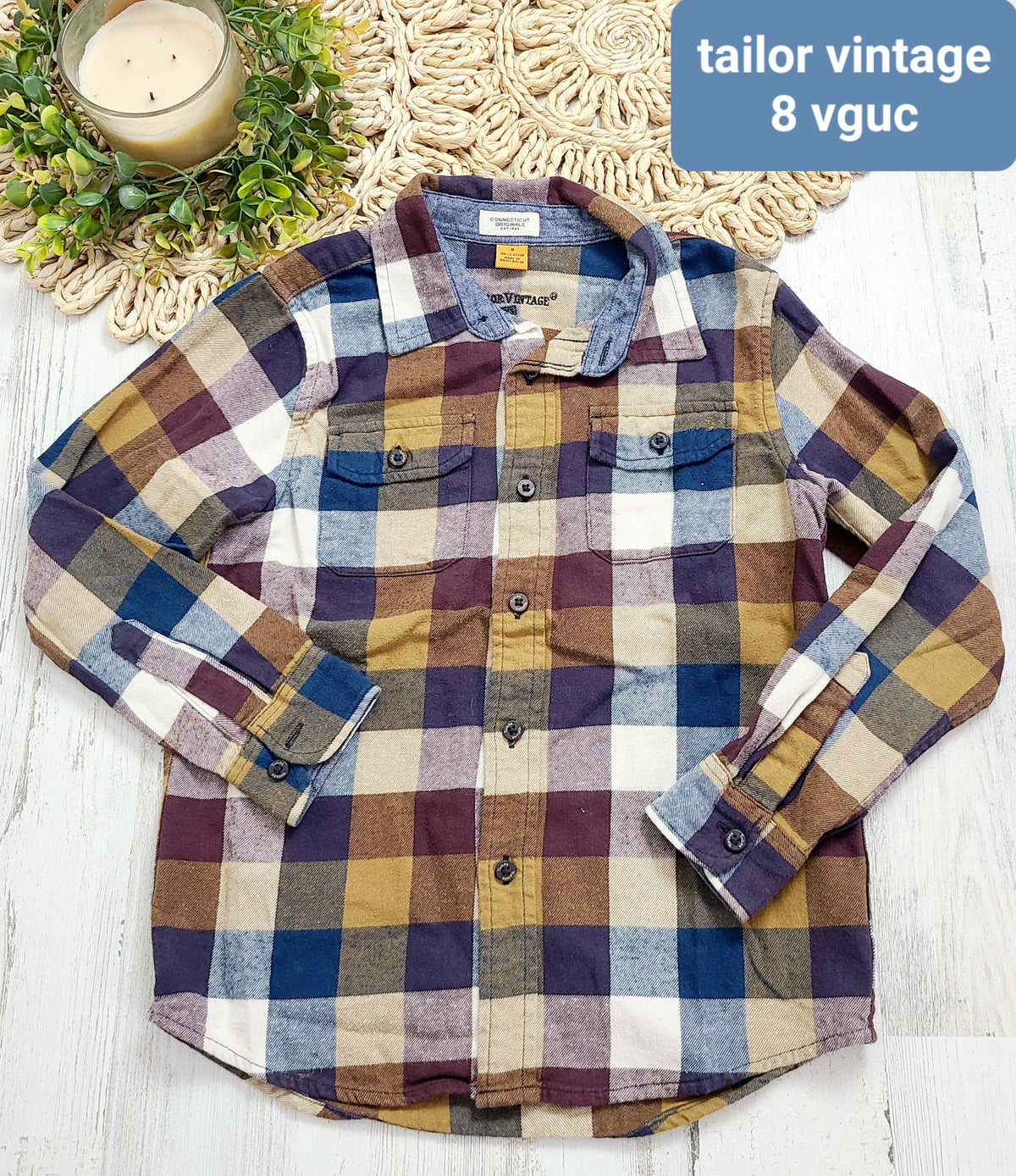 fall plaid tailor vintage