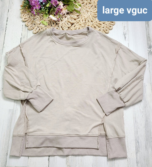 large tan pullover
