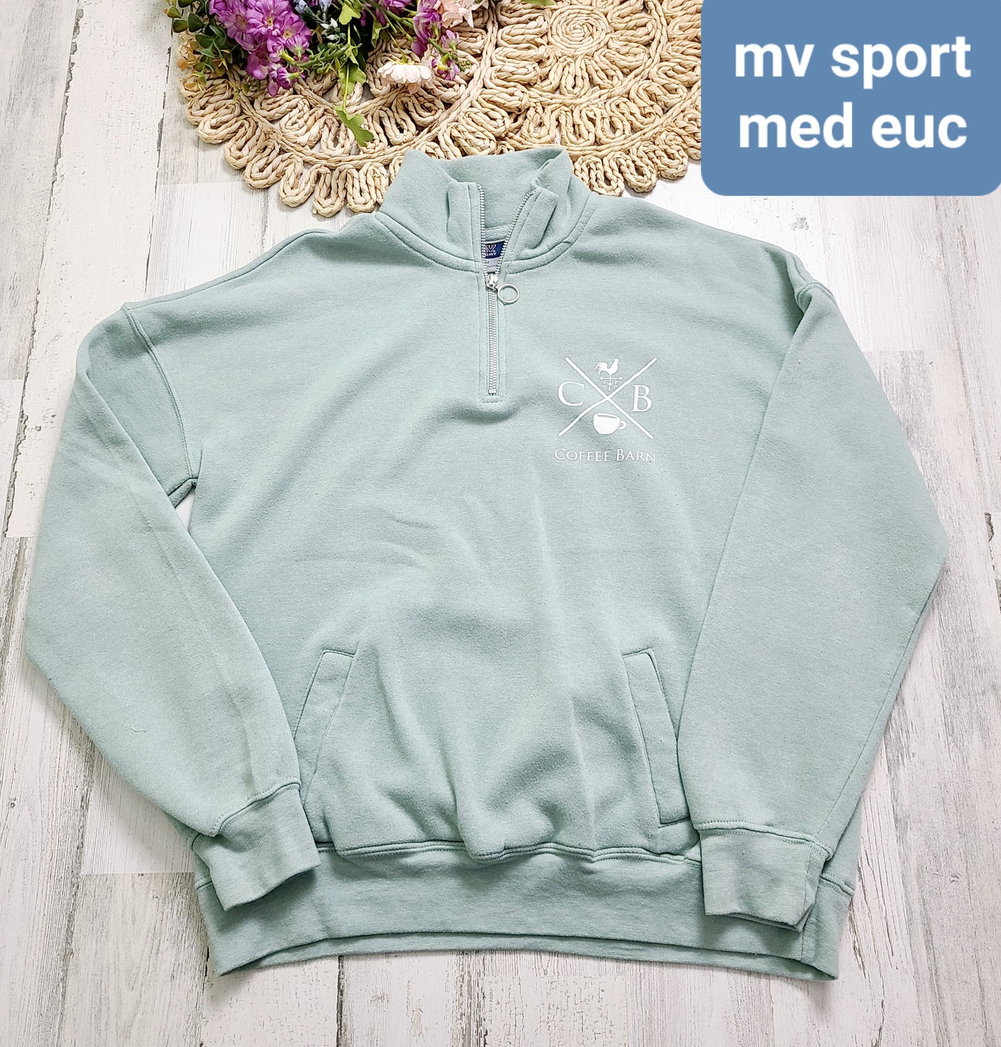 coffee barn quarter zip mv sport