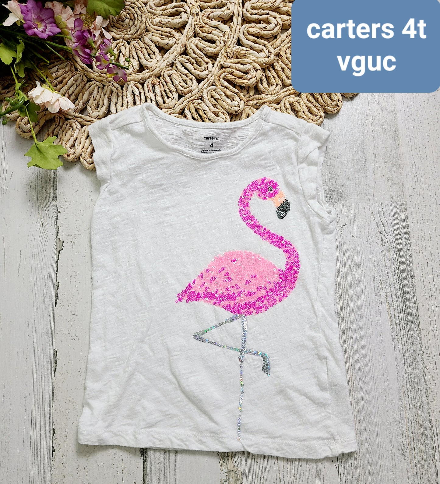 flamingo sequins carters
