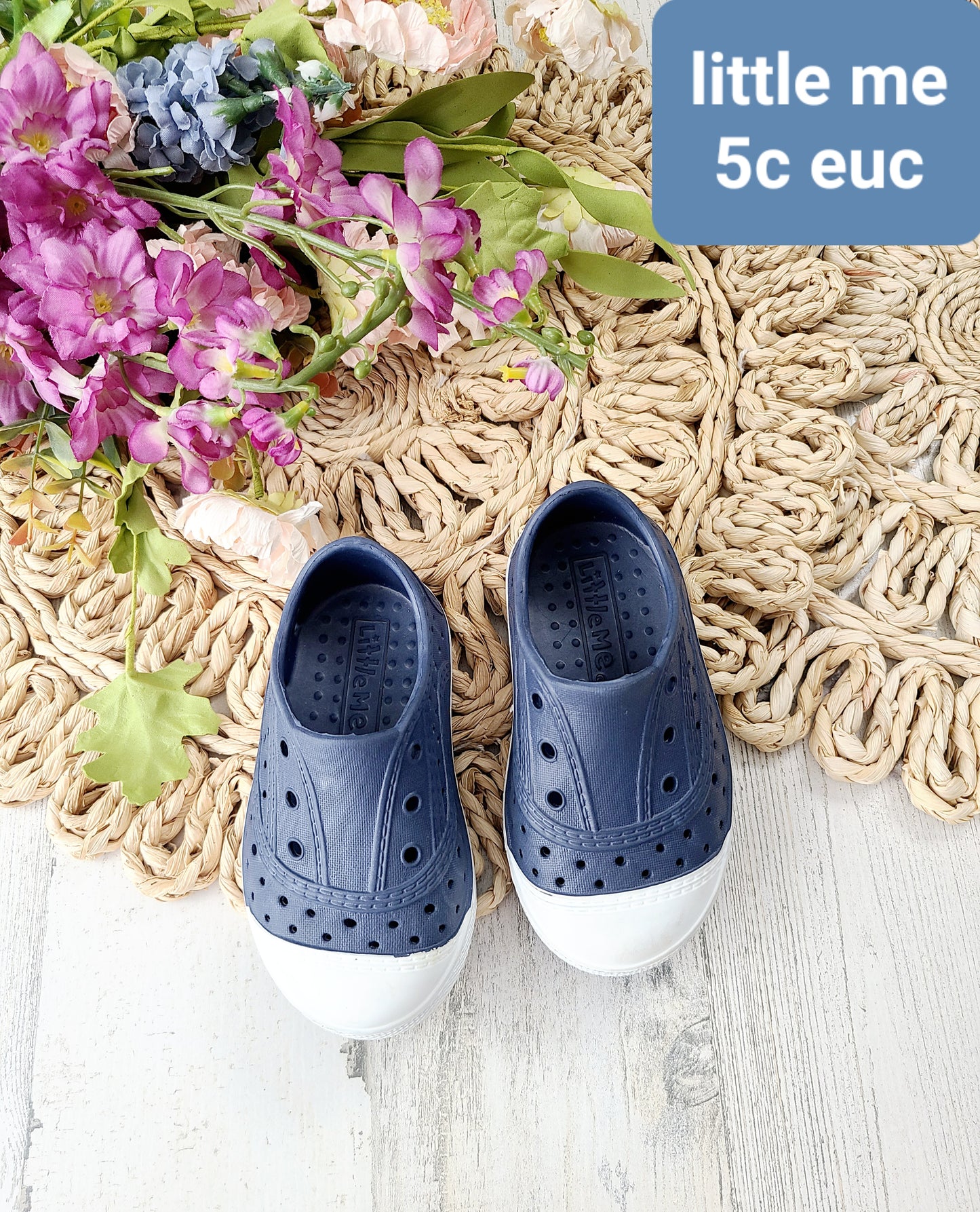 Slip on navy shoes