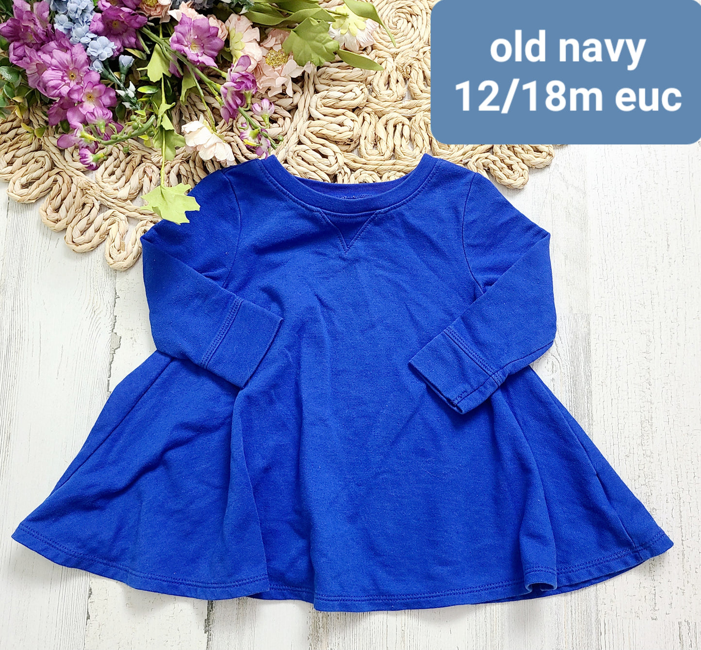 bright blue old navy girls dress