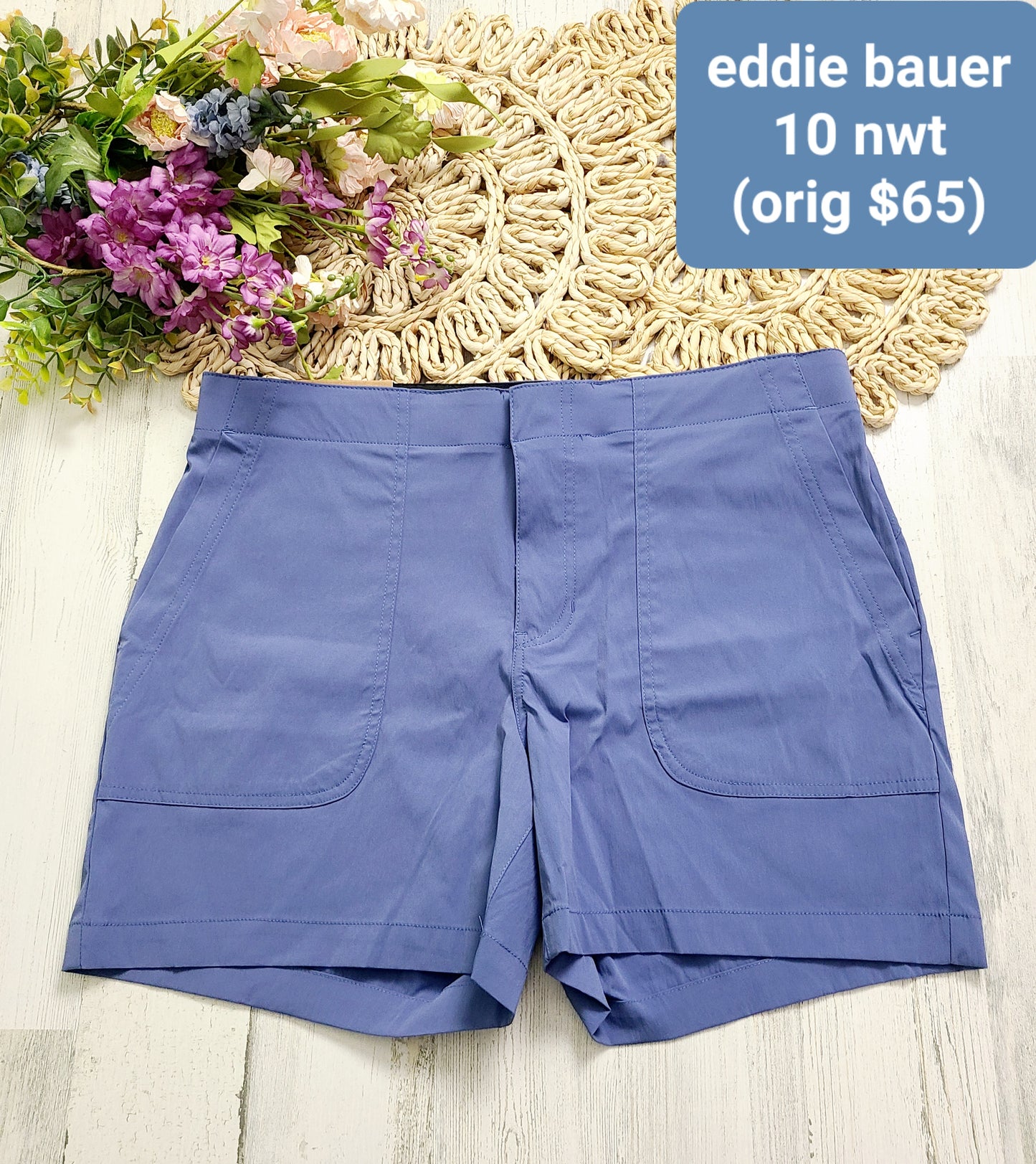 new eddie bauer blue shorts