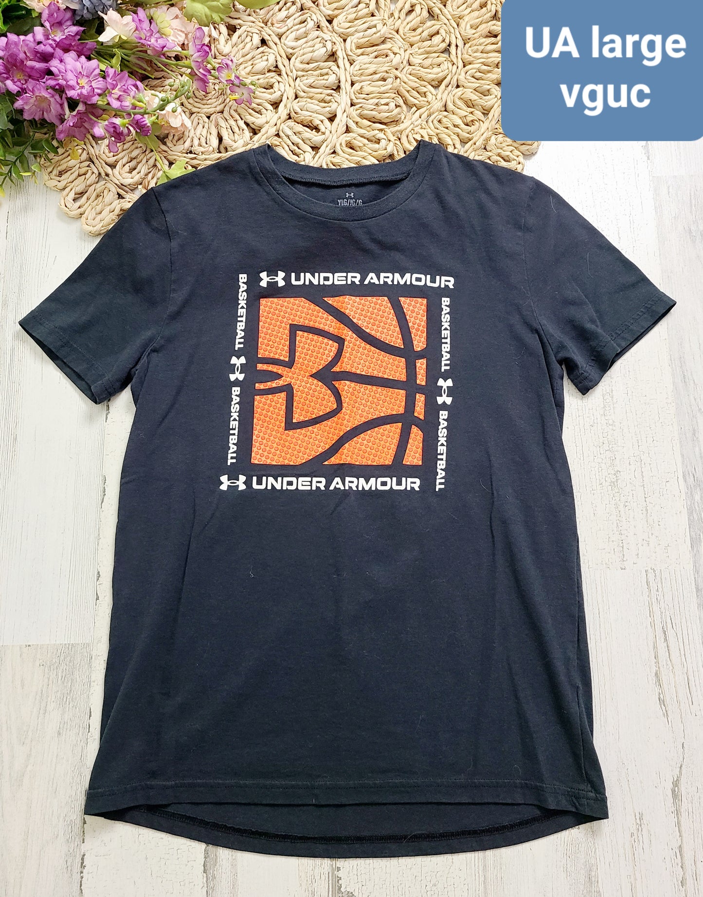 ua basketball tee large