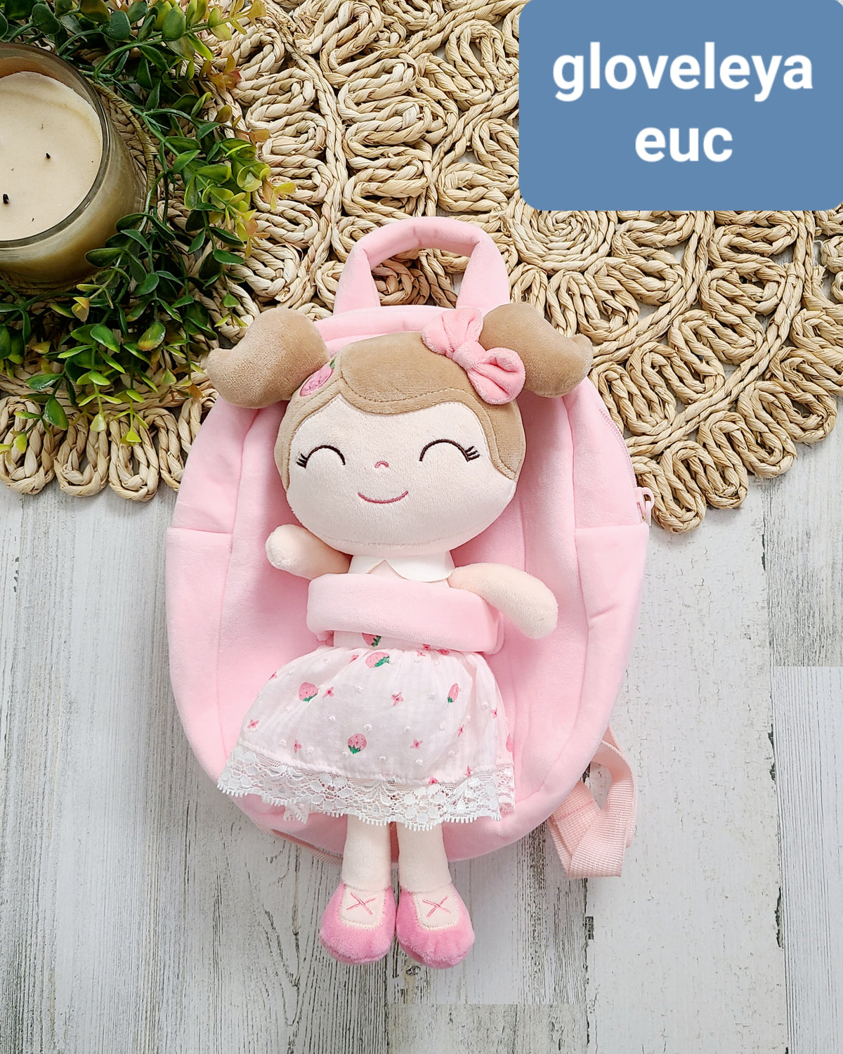 pink doll backpack
