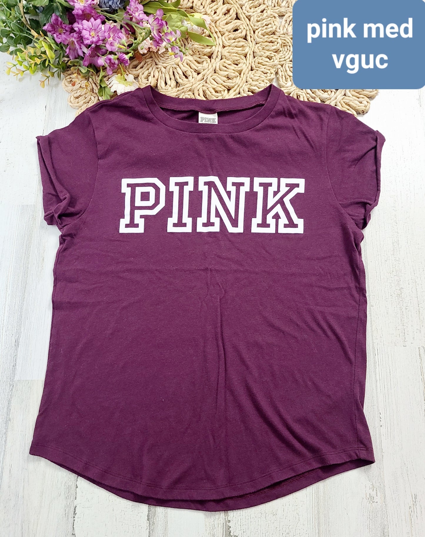 pink burgundy tee