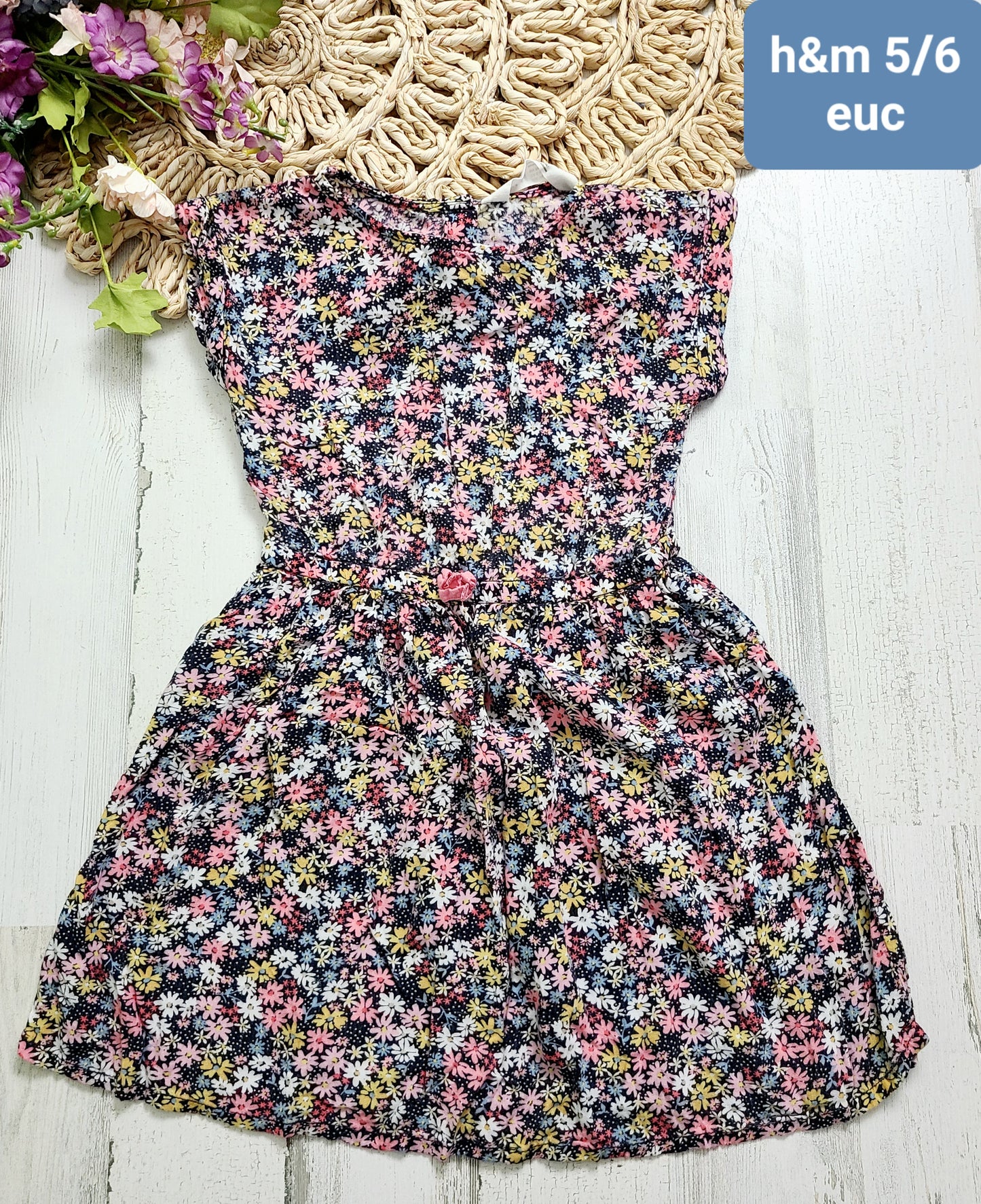 h&m floral dress 5/6y