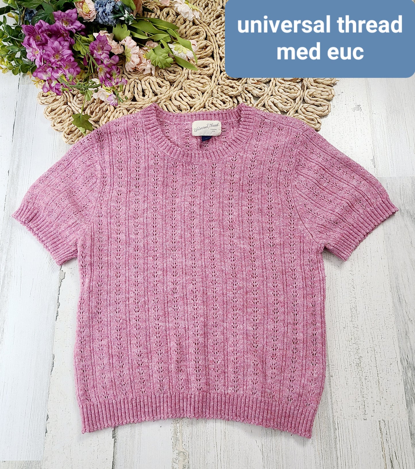 pink universal thread knit top