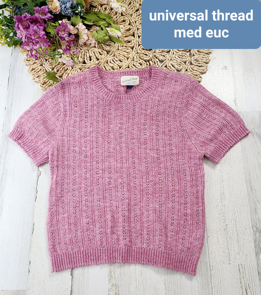 pink universal thread knit top