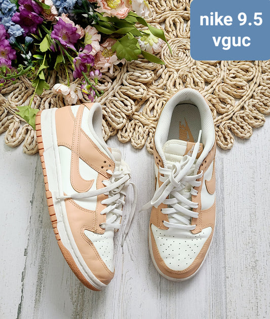 peach nike sneakers