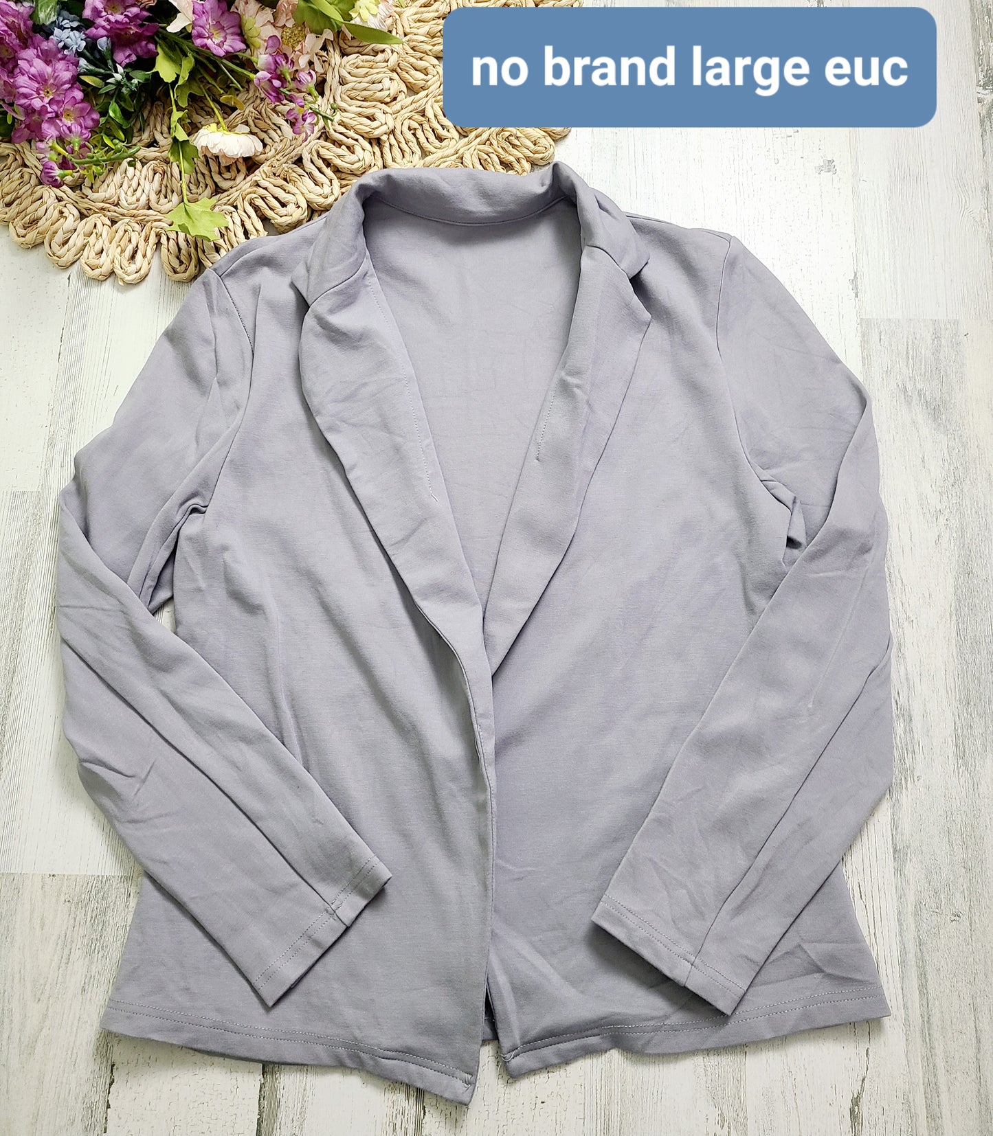 no brand soft stretchy blazer