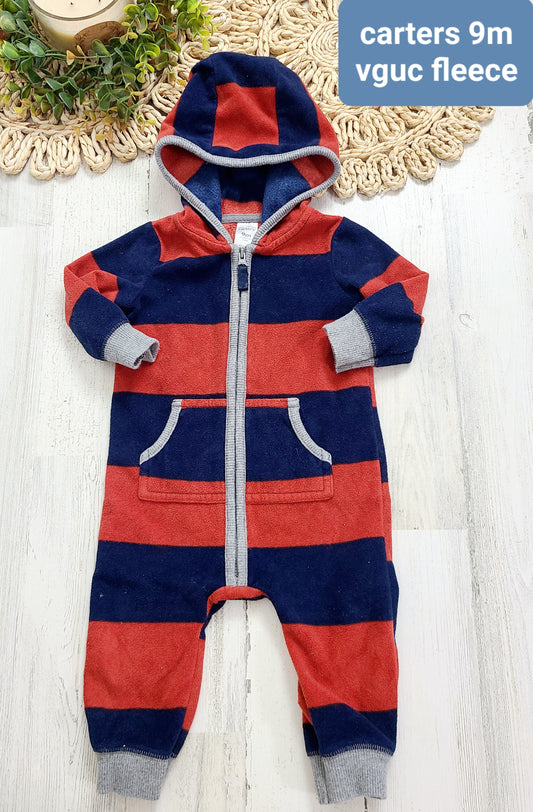 orange and navy striped outfit