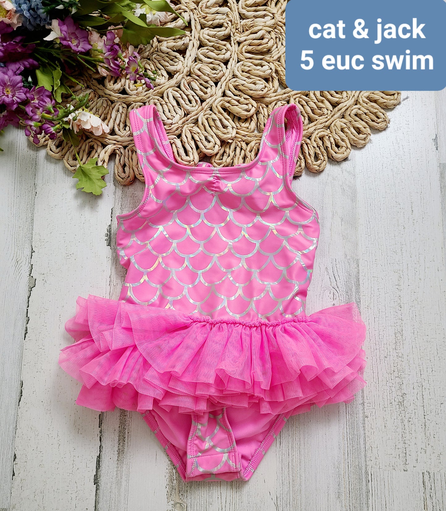 cat&jack mermaid scale tutu swim