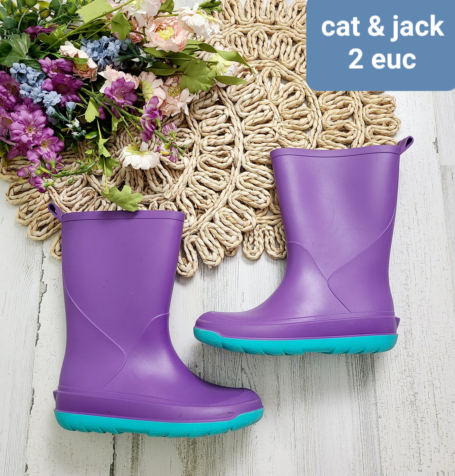purple boots cat&jack 2k