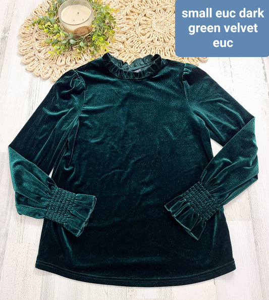 green velvet top
