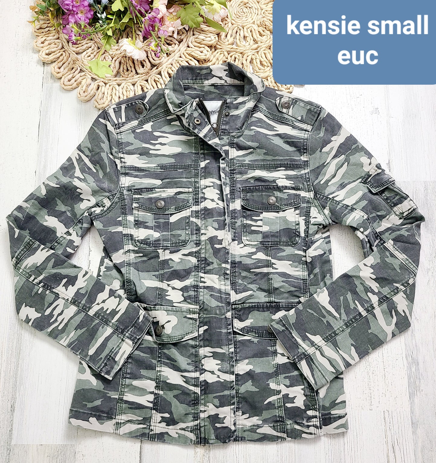 camo kensie jacket
