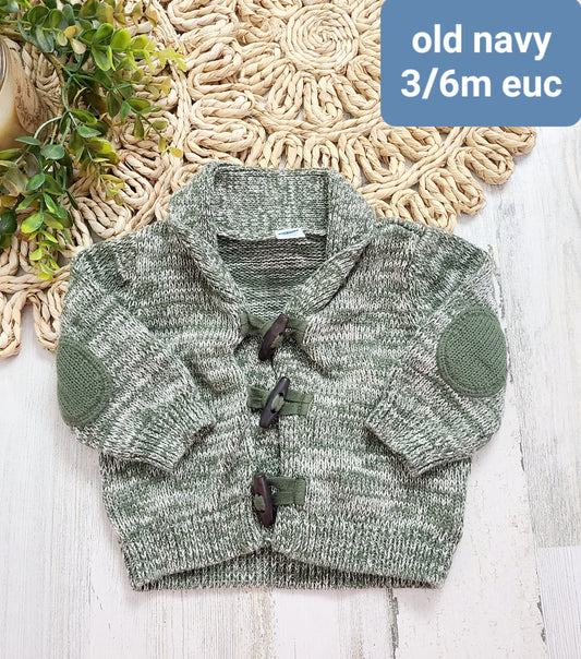olive elbow patch cardigan old navy
