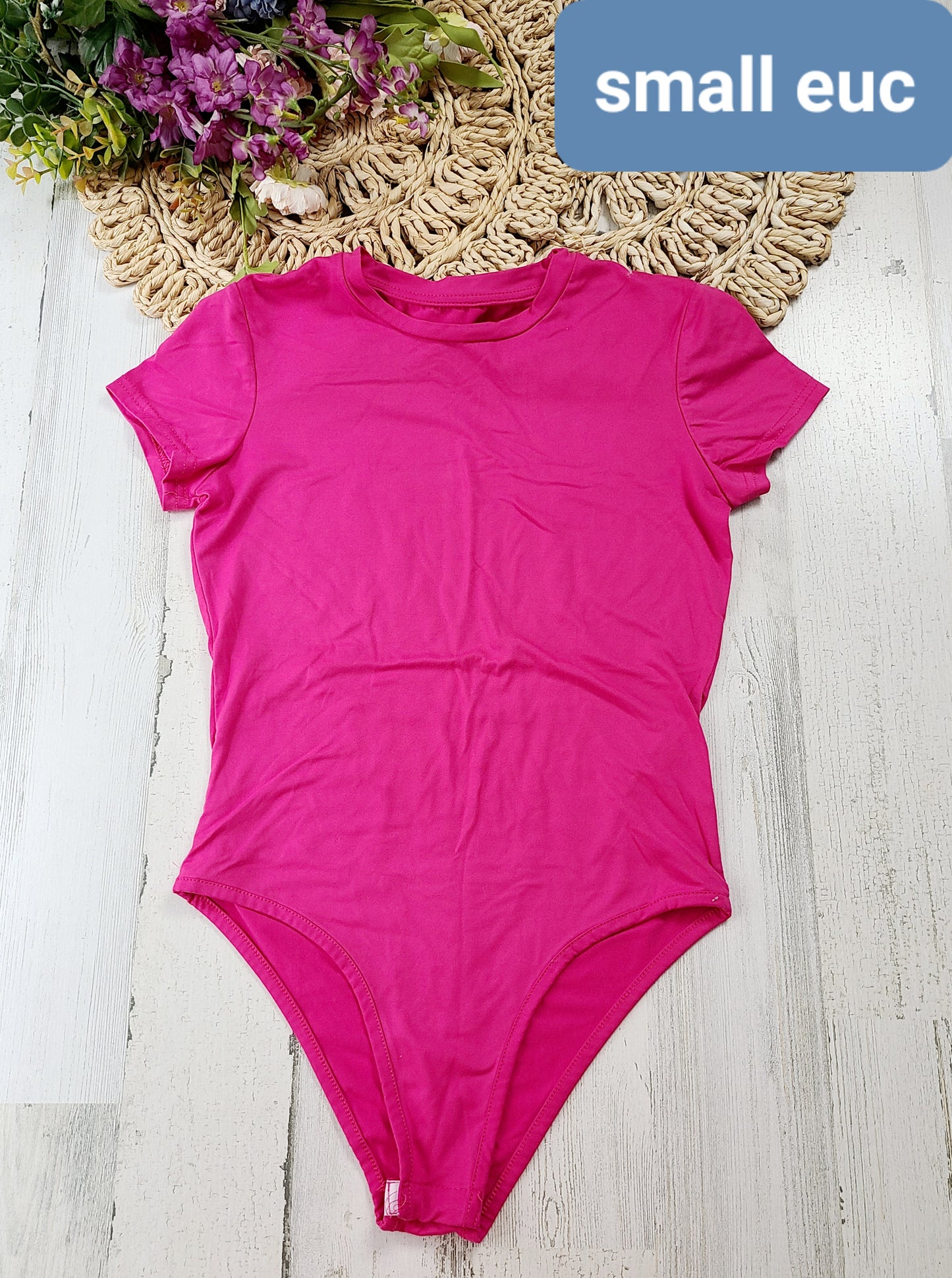 no brand pink bodysuit