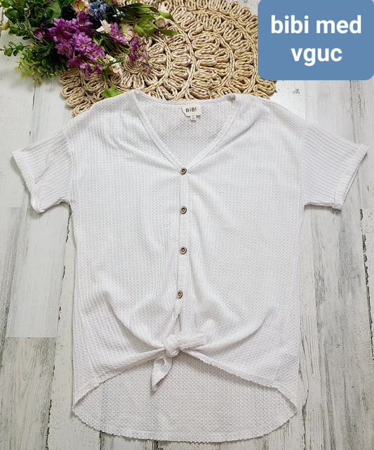 bibi tie front short sleeve