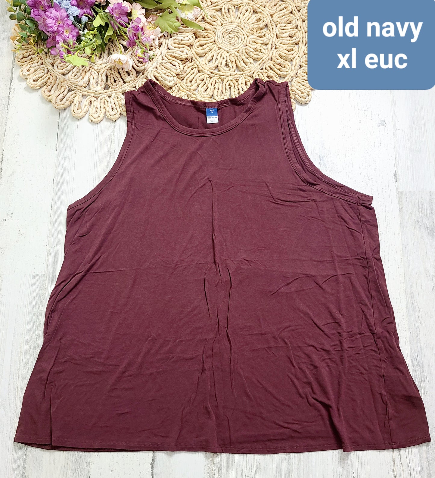 old navy wine color tank