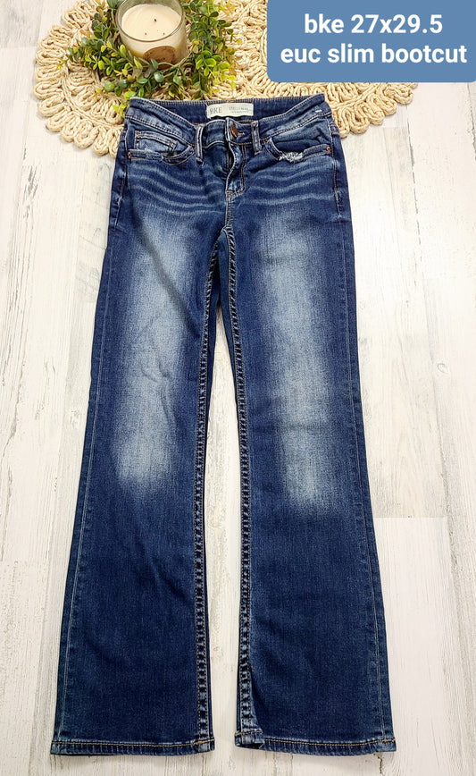 slim bootcut bke sz 4