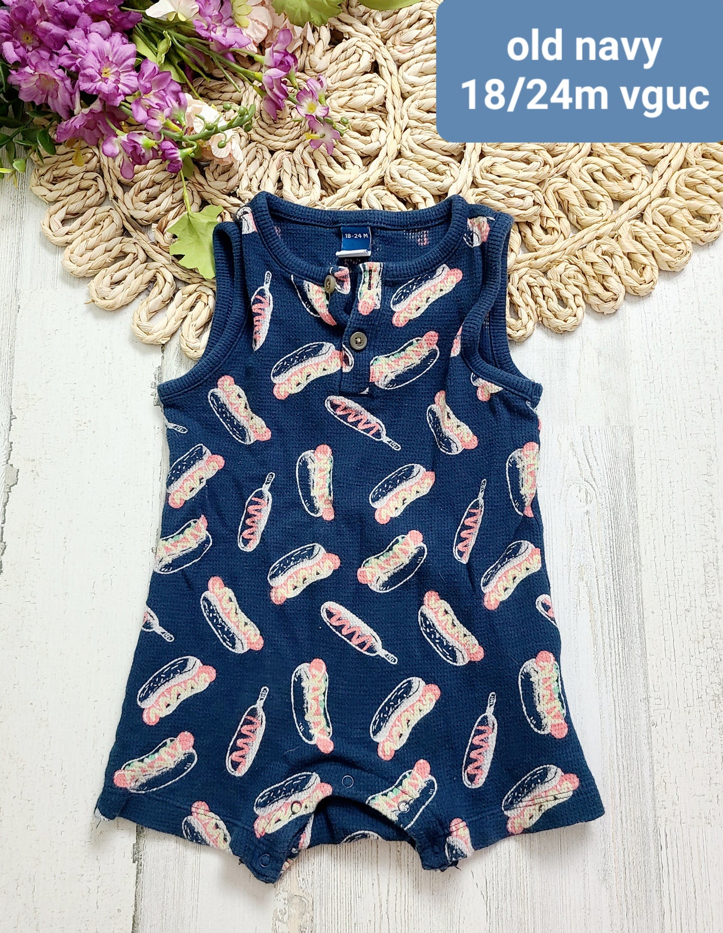hotdog romper old navy