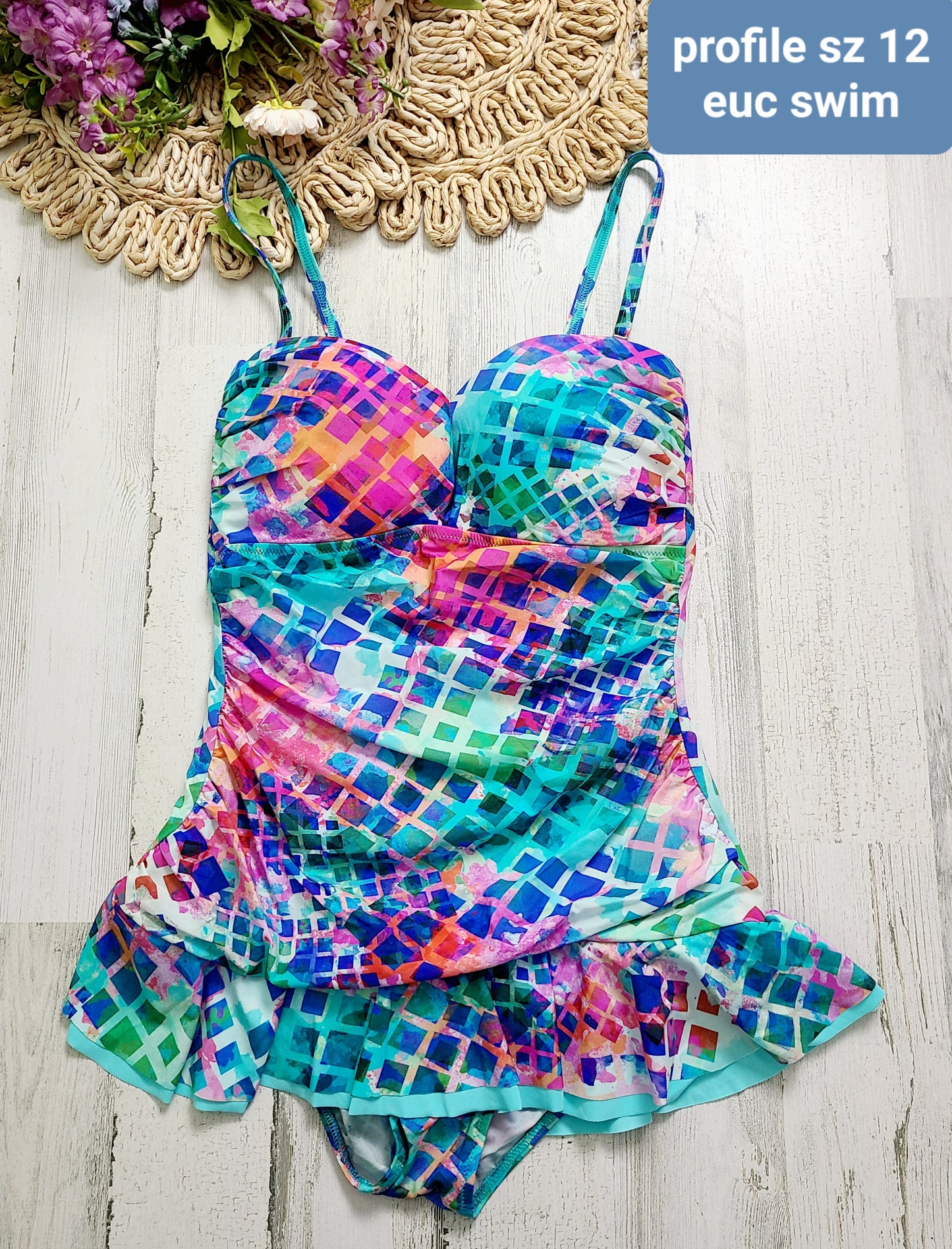 profile one piece swim