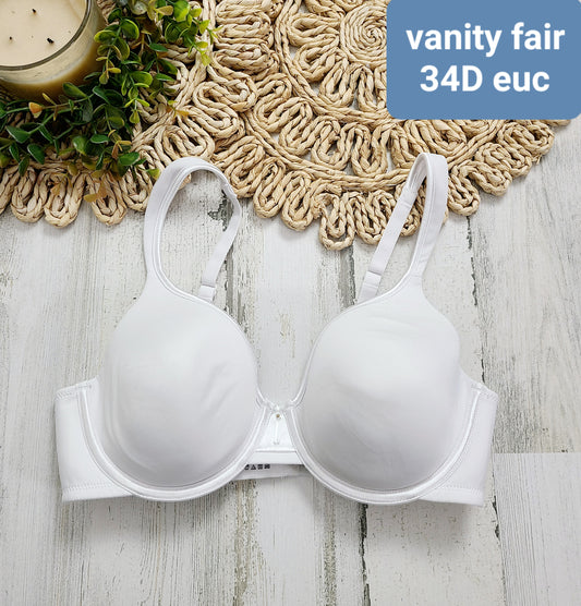 vanity fair white bra