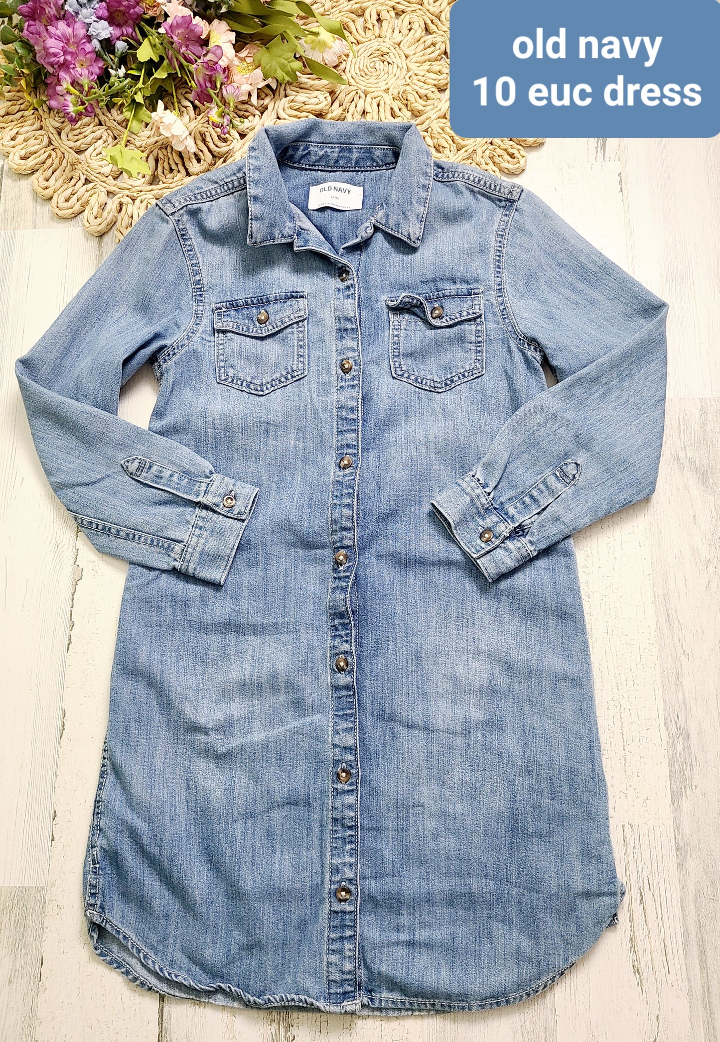 jean dress old navy 10y