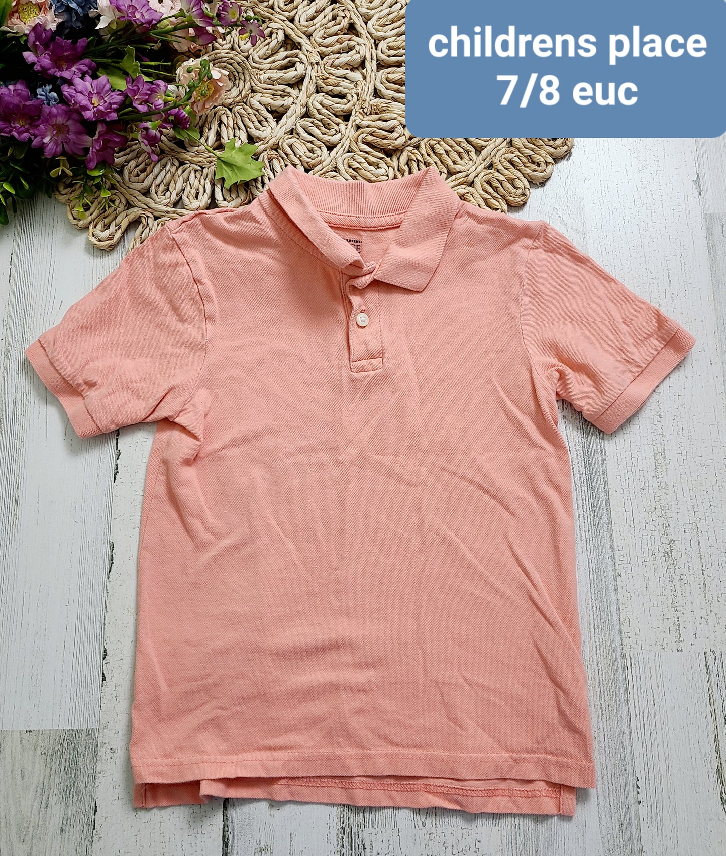 cp peach collar top